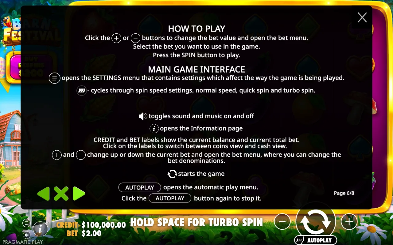 How to play — Barn Festival