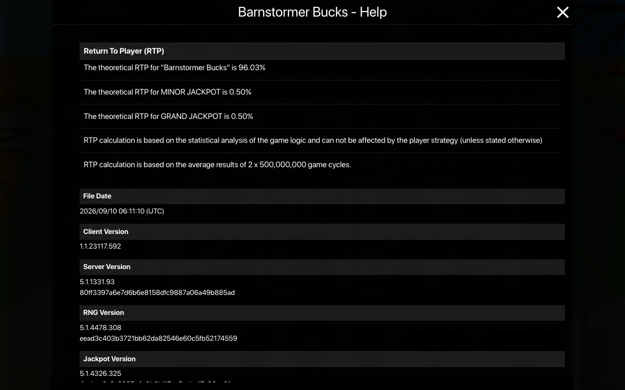 Game rules, page 2 — Barnstormer Bucks