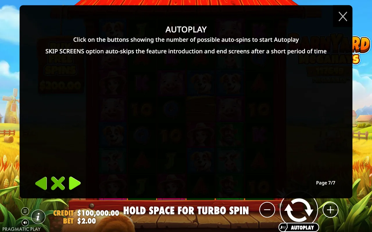 Autoplay — Barnyard Megahays Megaways