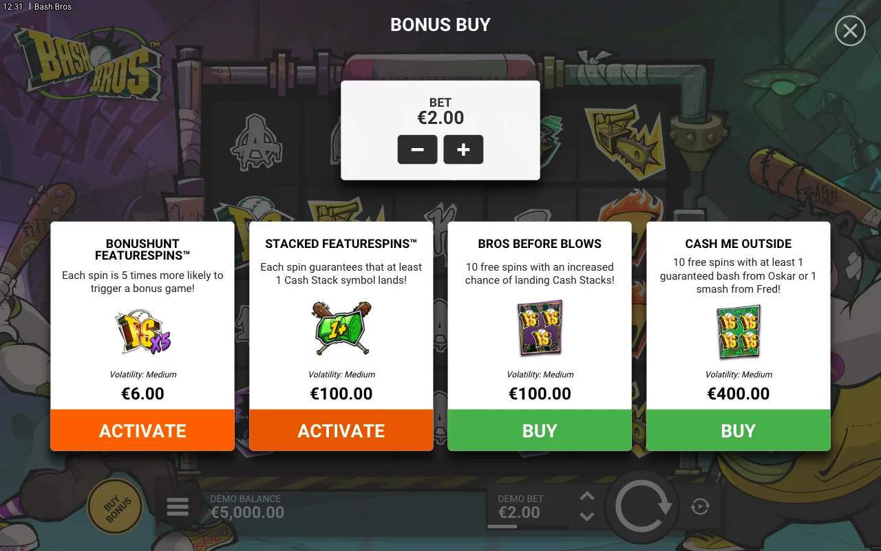 Buying the feature — Bash Bros