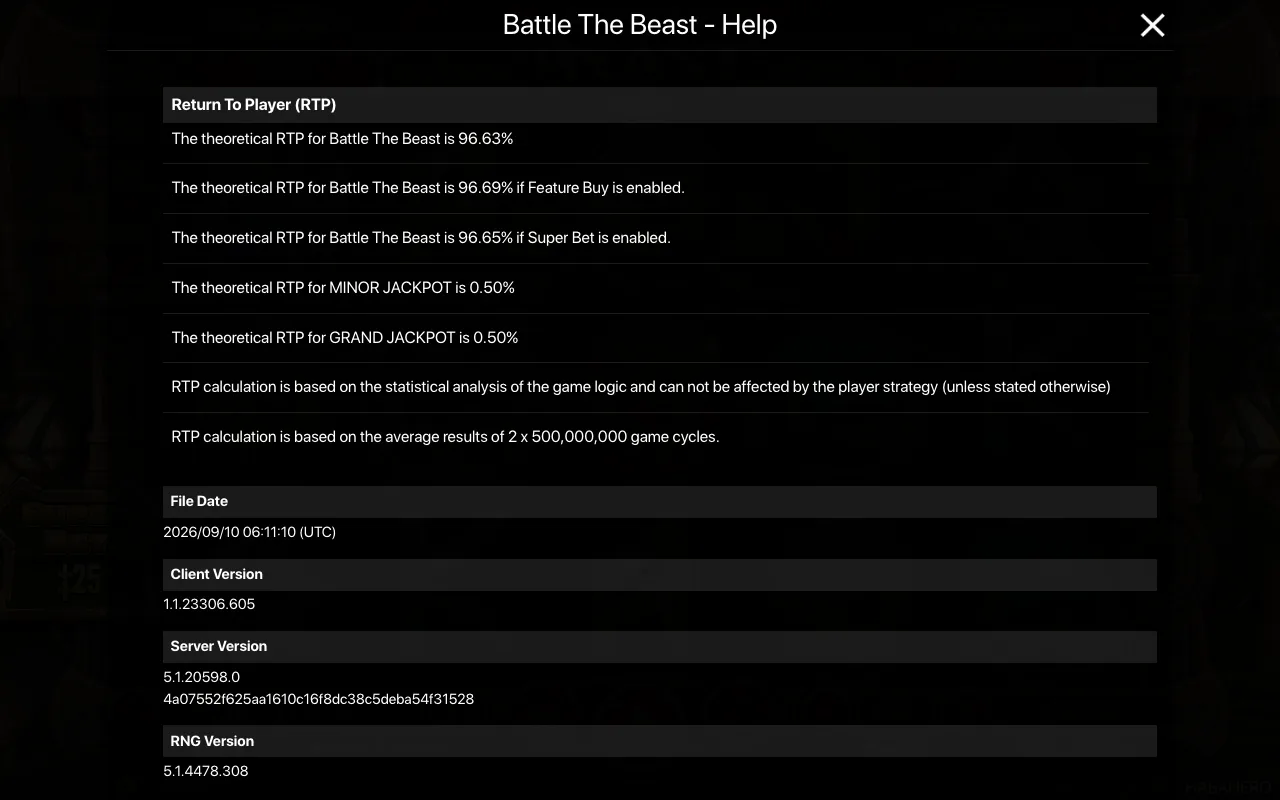 Game rules, page 2 — Battle The Beast