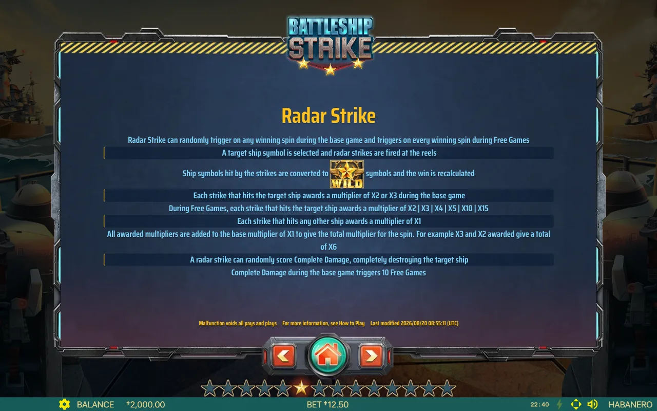 Game rules, page 8 — Battleship Strike