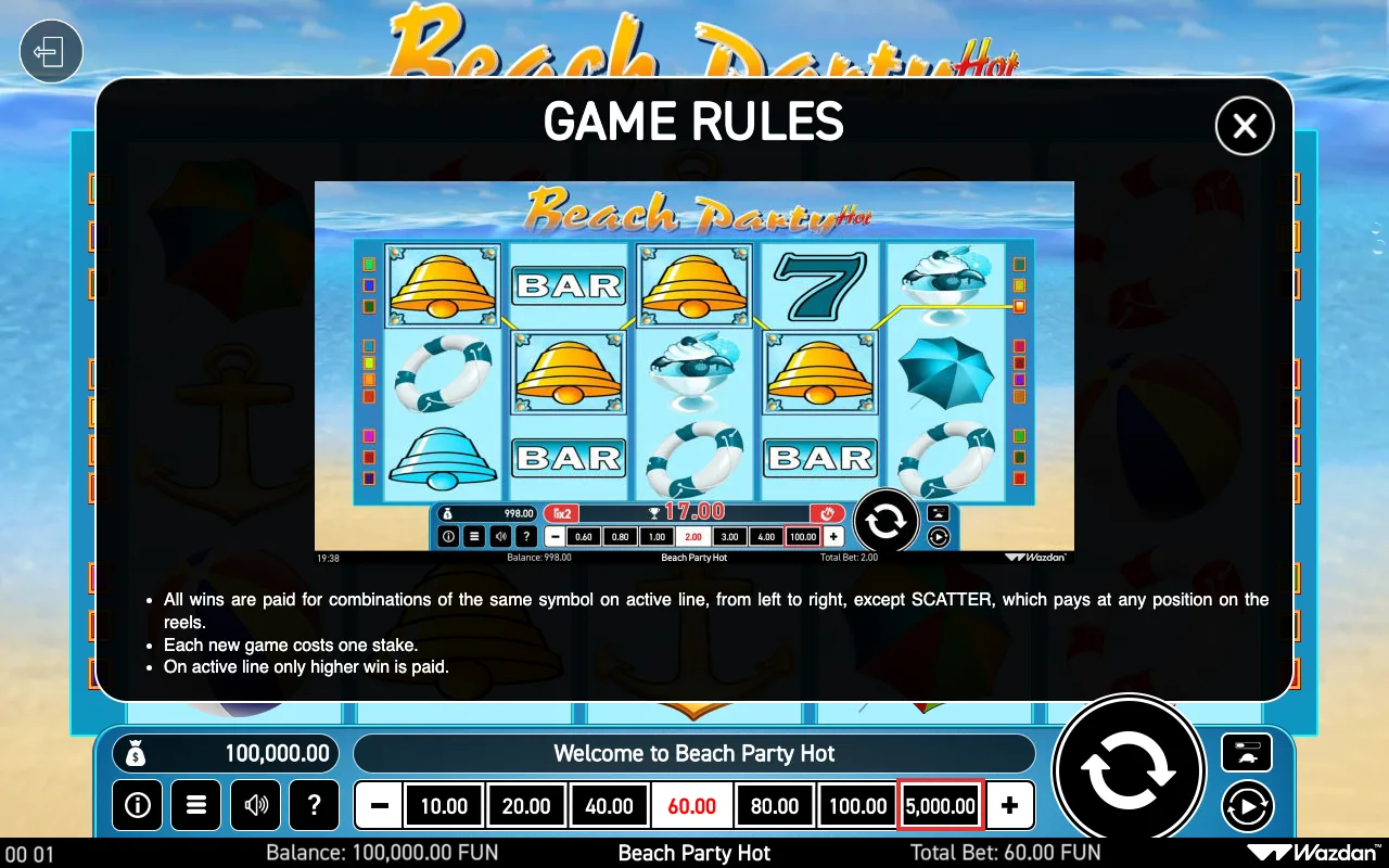Game rules, page 2 — Beach Party Hot
