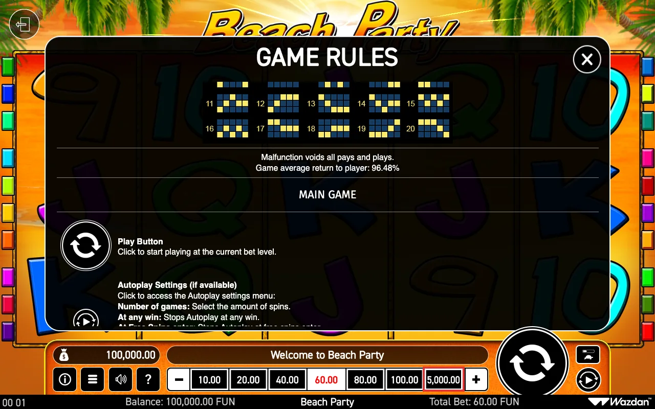 Game rules, page 4 — Beach Party