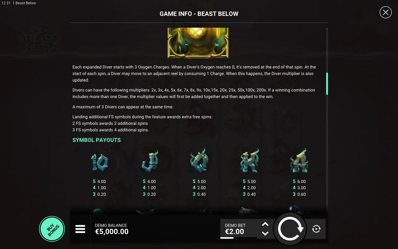 Game rules, page 3 — Beast Below
