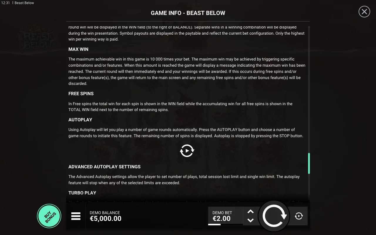 Game rules, page 7 — Beast Below