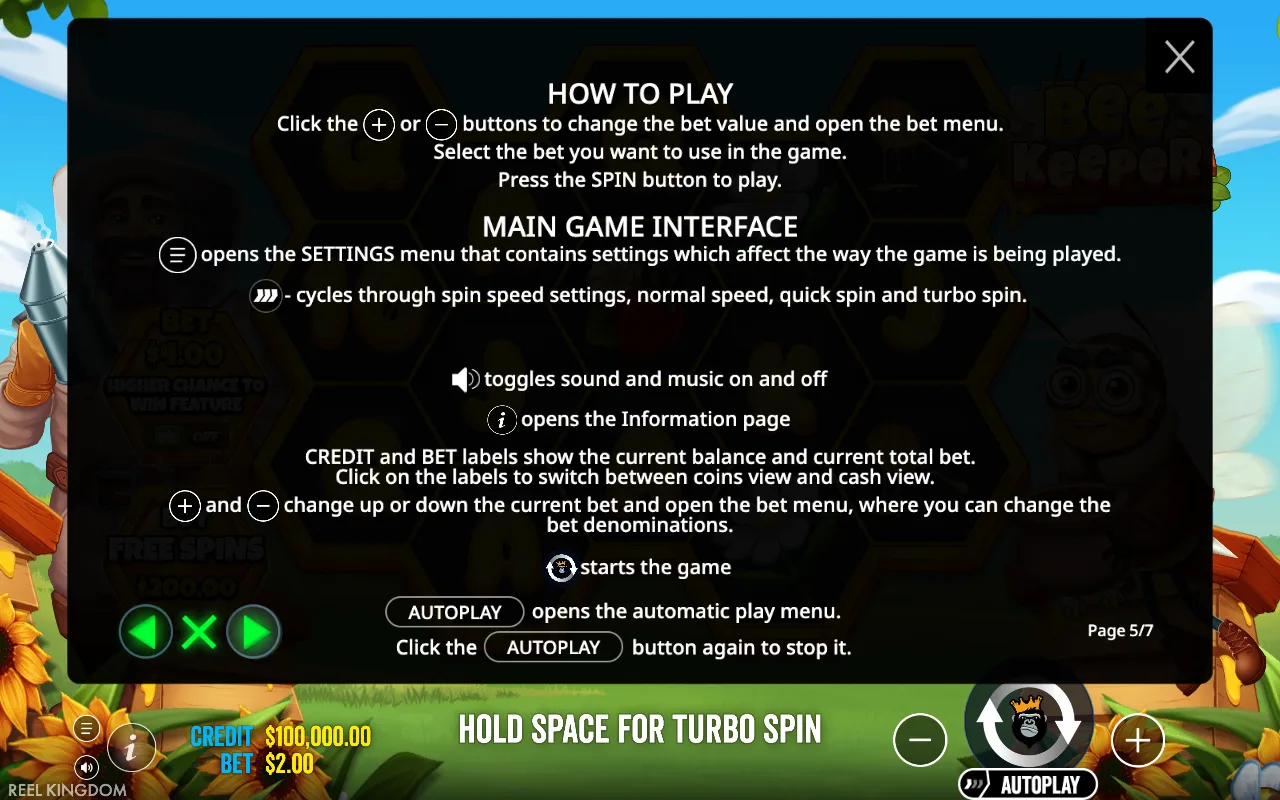 How to play — Bee Keeper