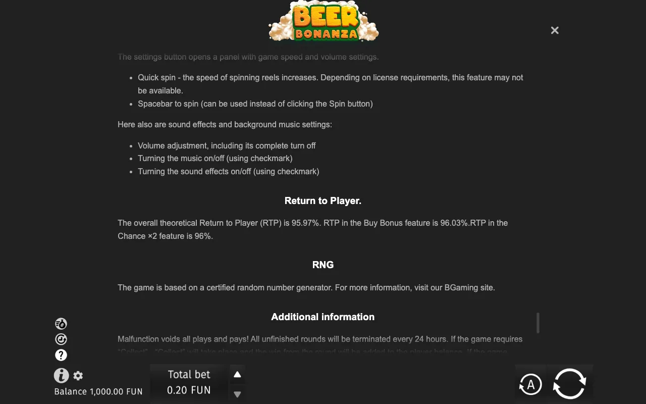 Game rules, page 10 — Beer Bonanza