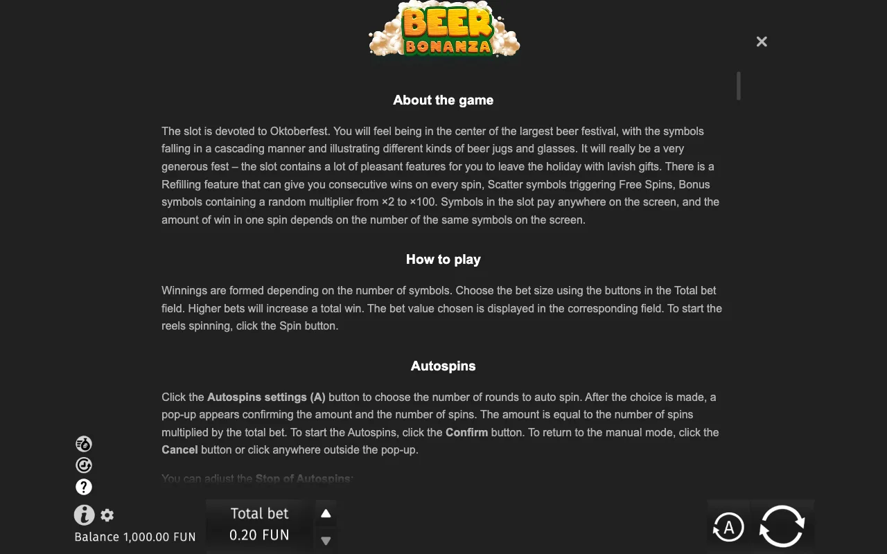 Game rules, page 6 — Beer Bonanza