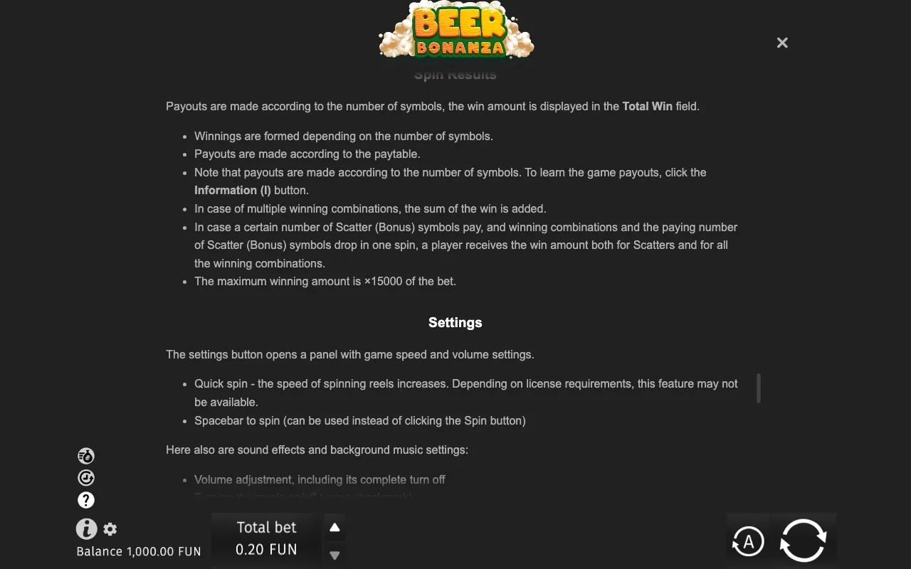Game rules, page 9 — Beer Bonanza