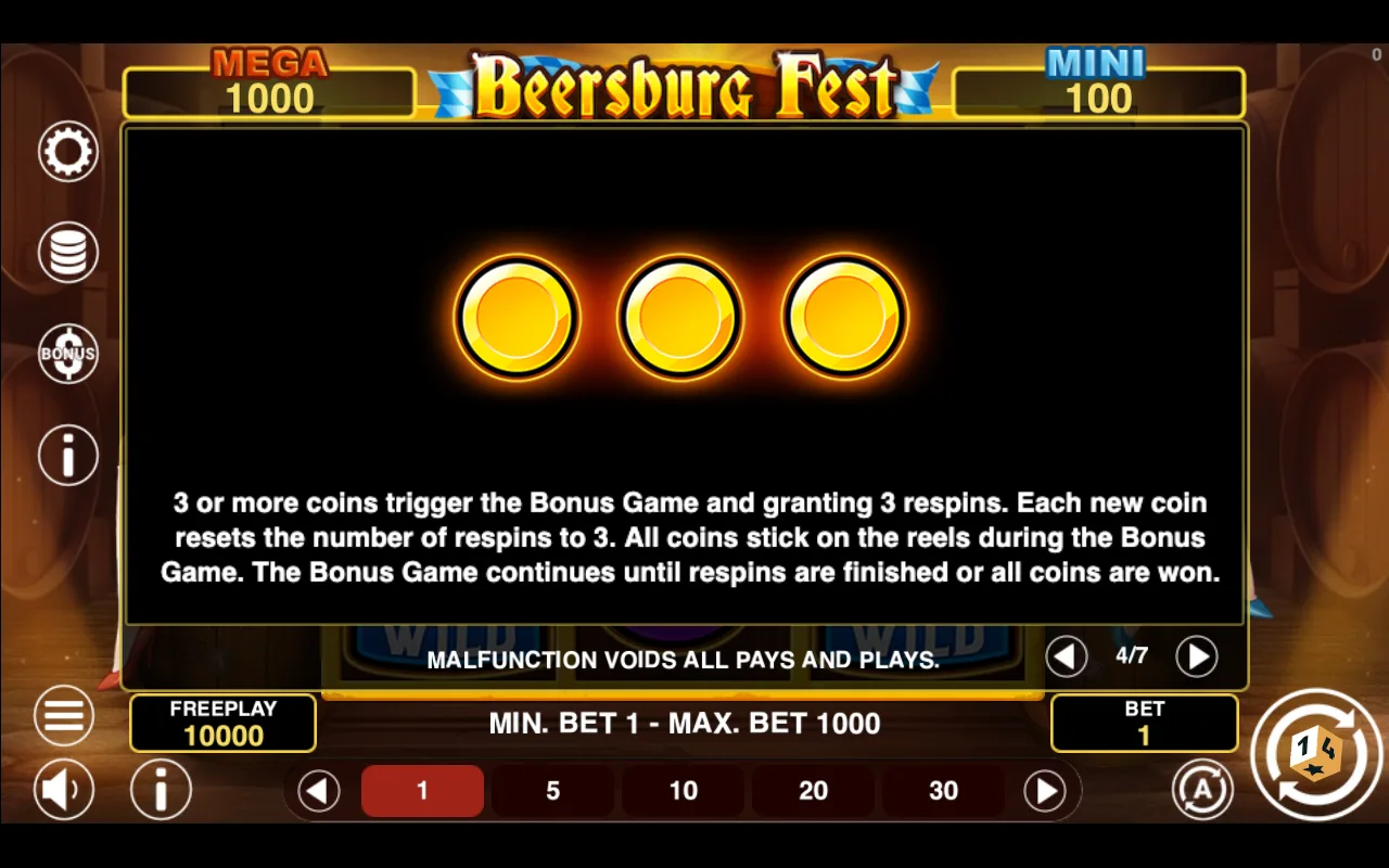 Game rules, page 4 — Beersburg Fest Hold And Win