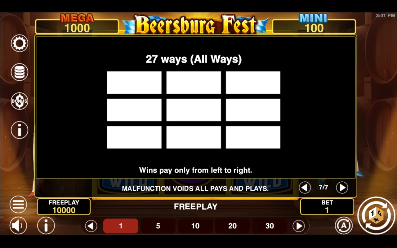 Game rules, page 7 — Beersburg Fest Hold And Win