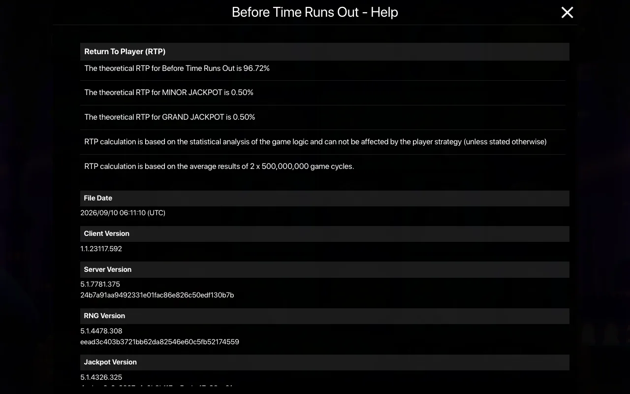 Game rules, page 2 — Before Time Runs Out