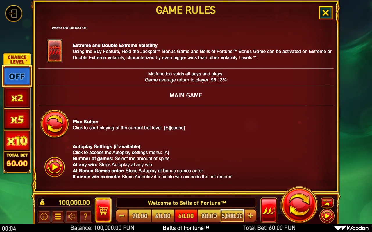 Game rules, page 15 — Bells of Fortune