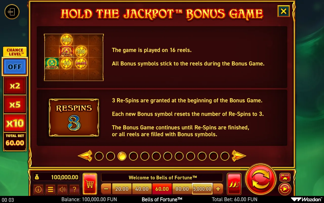 Game rules, page 3 — Bells of Fortune