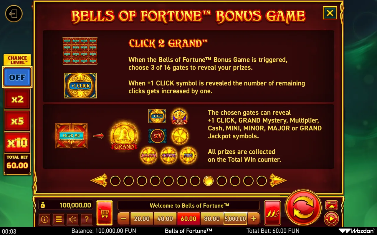 Game rules, page 8 — Bells of Fortune