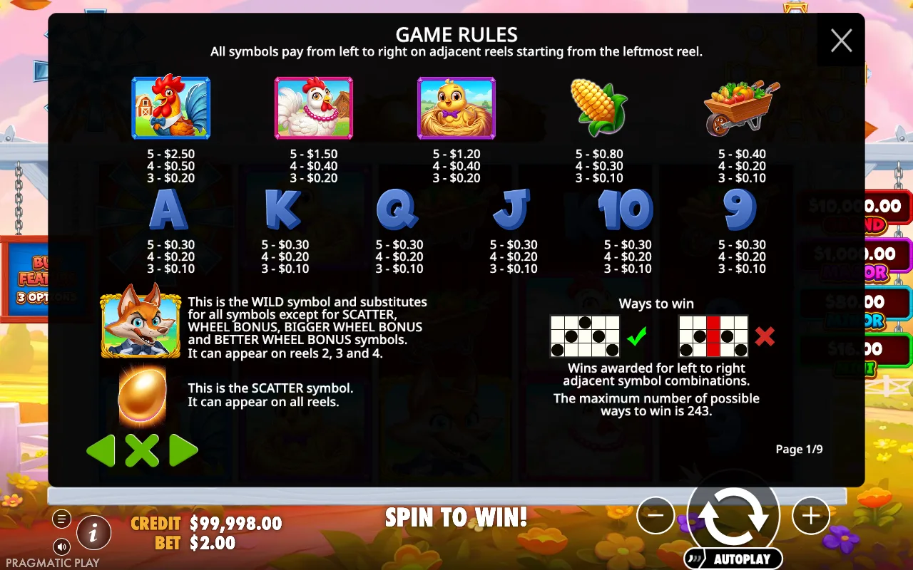 Game rules, page 1 — Better Barn House Bonanza