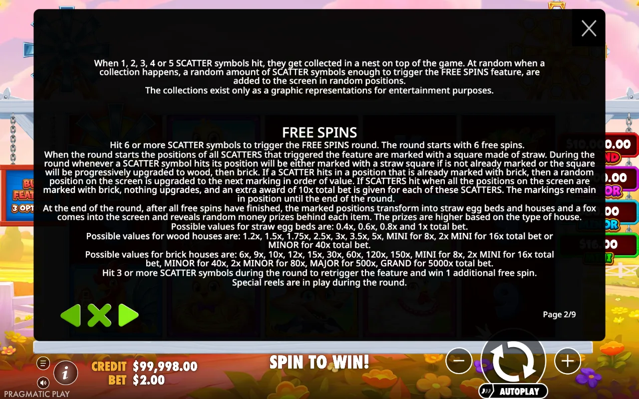 Free spins — Better Barn House Bonanza