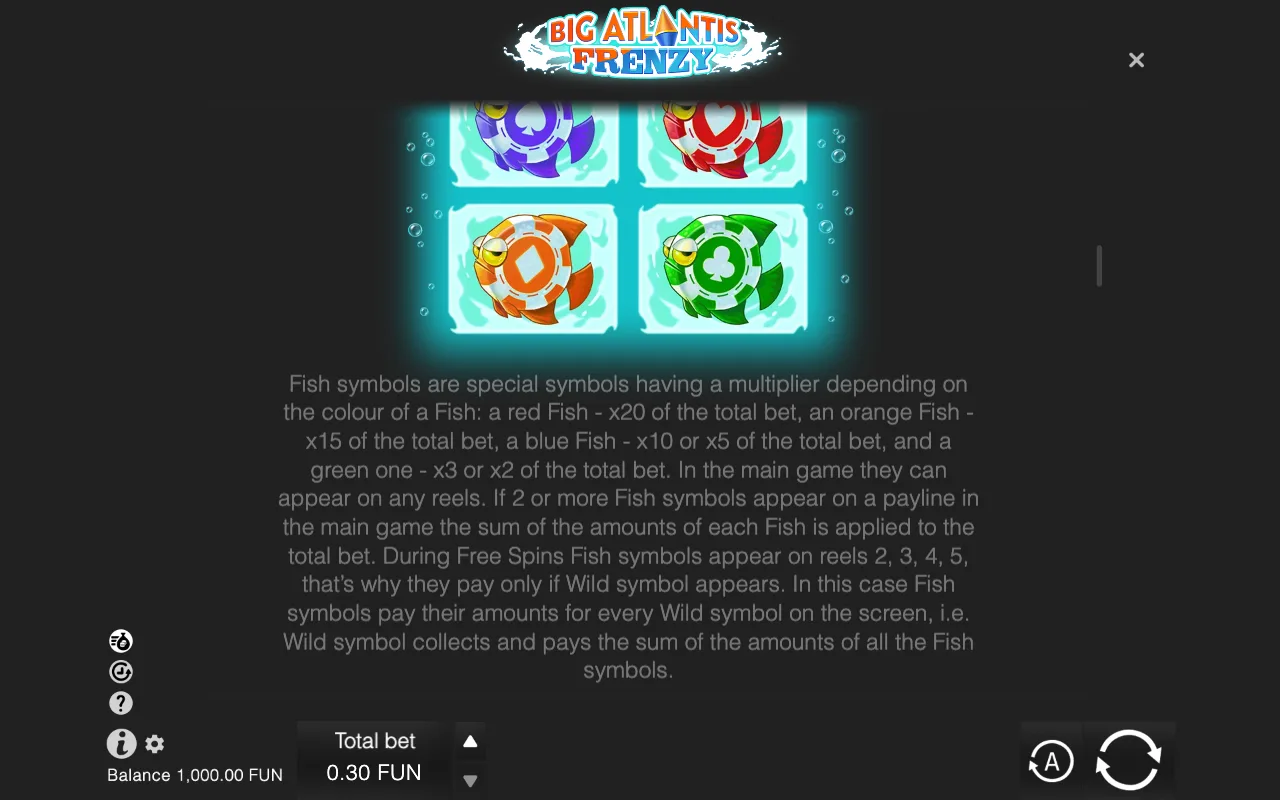 Game rules, page 3 — Big Atlantis Frenzy