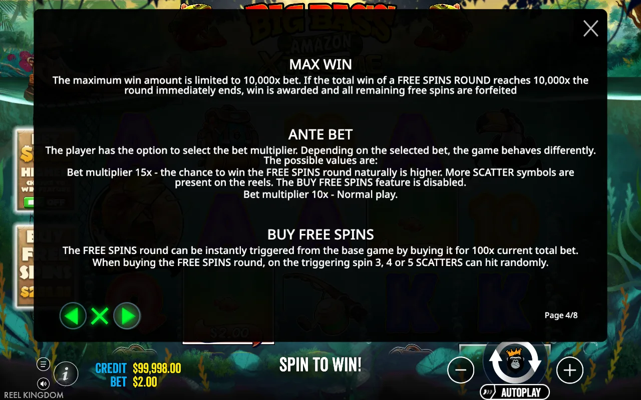 Max win — Big Bass Amazon Xtreme