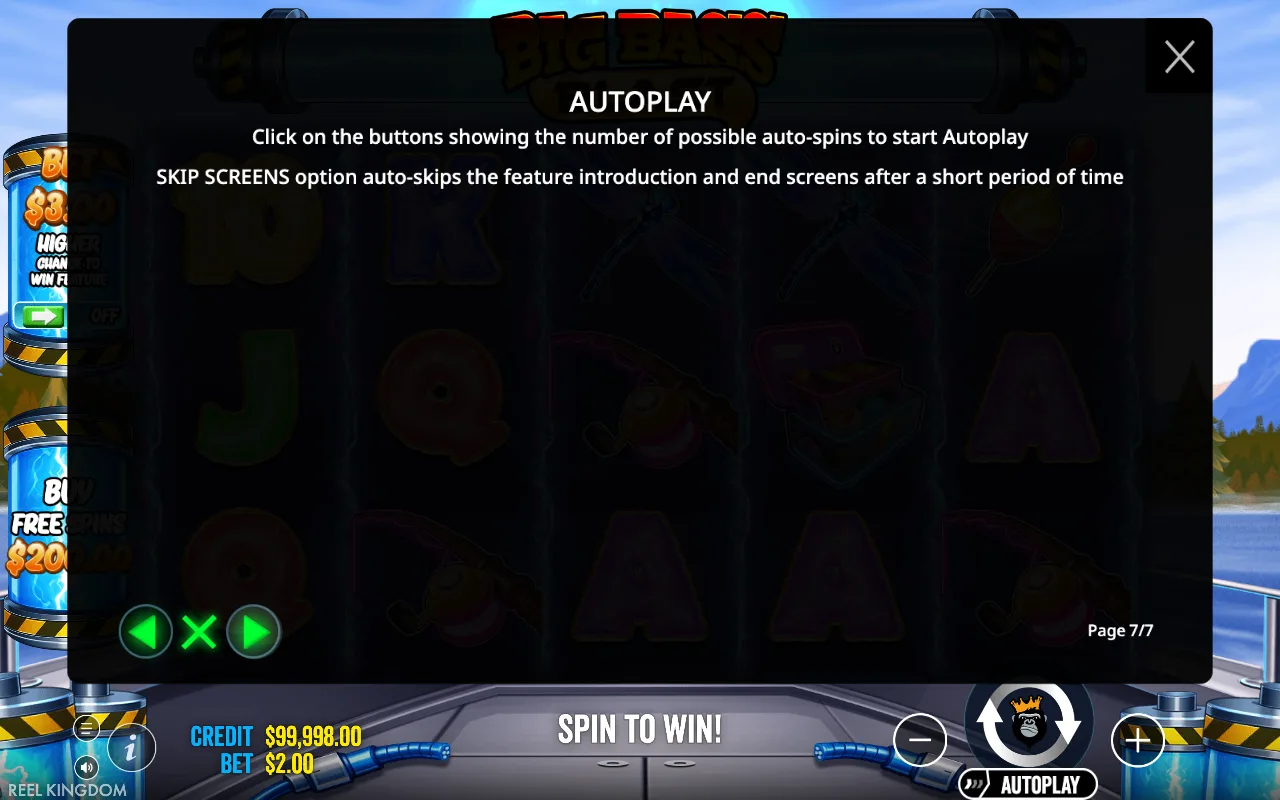 Autoplay — Big Bass Blast