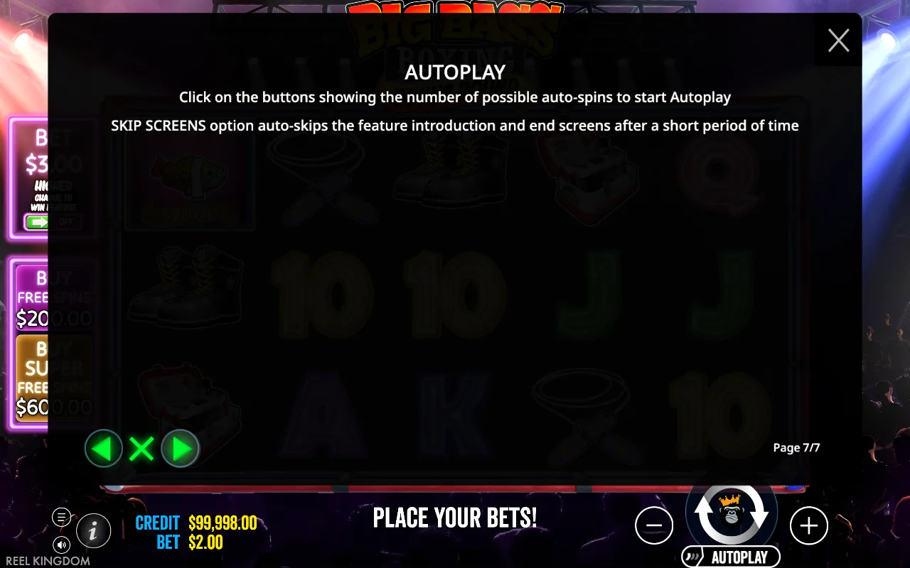 Autoplay — Big Bass — Boxing Bonus Round