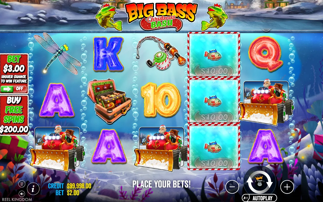 The base game — Big Bass Christmas Bash