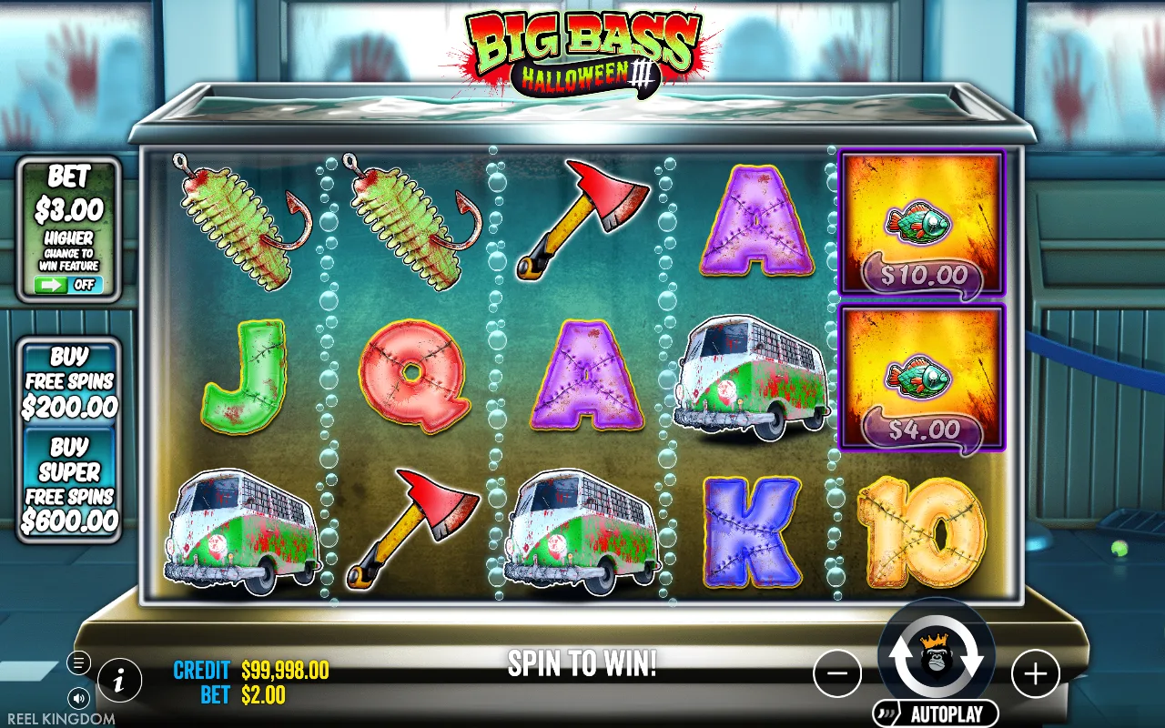 The base game — Big Bass Halloween 3