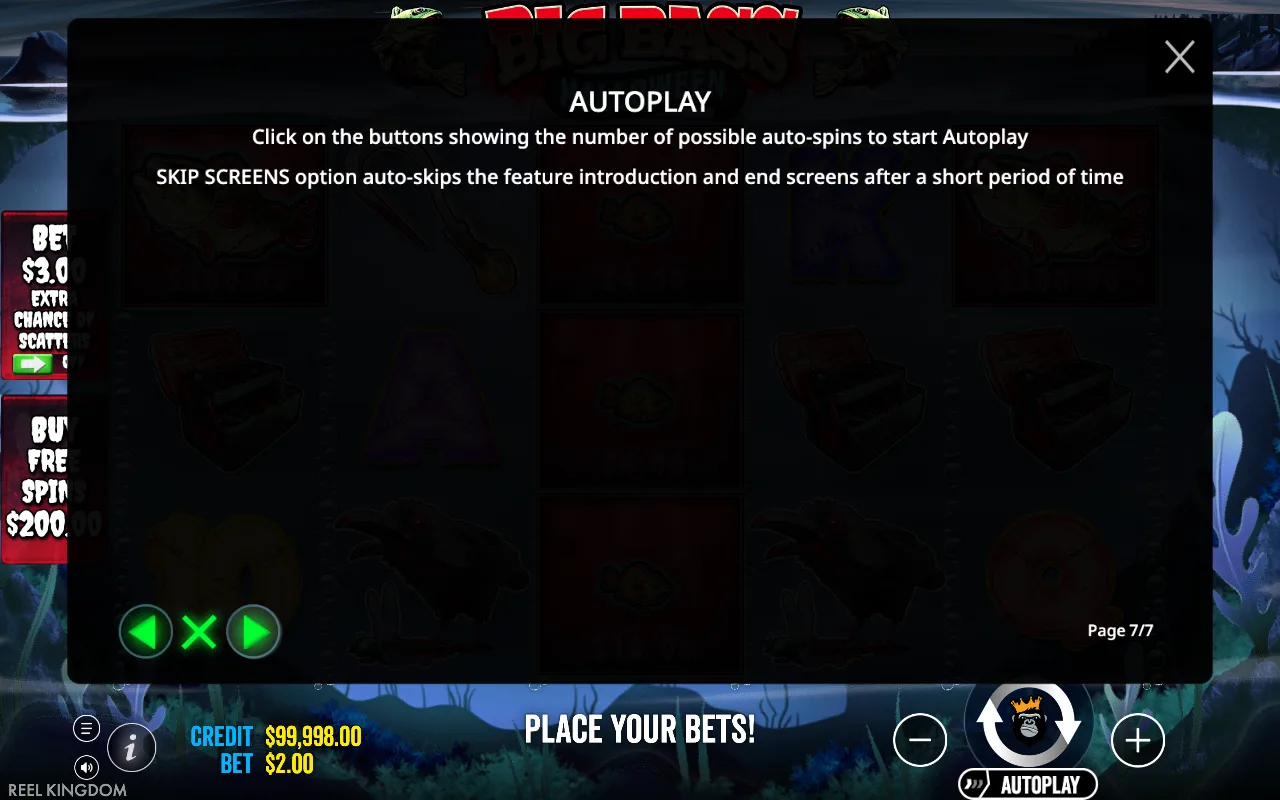 Autoplay — Big Bass Halloween