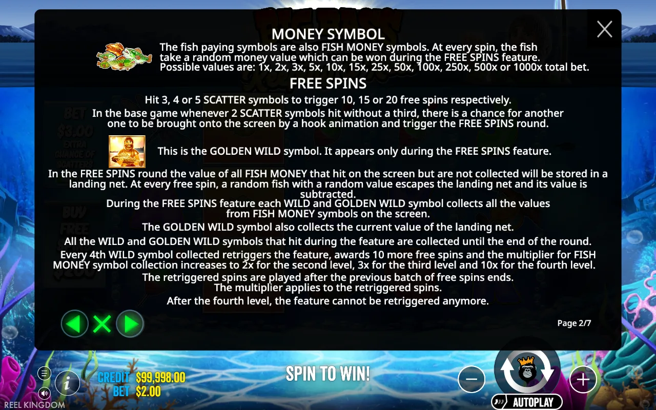 Free spins — Big Bass — Keeping it Reel