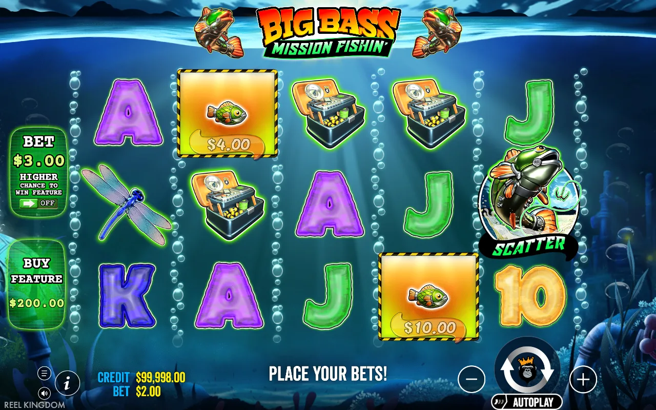 The base game — Big Bass Mission Fishin