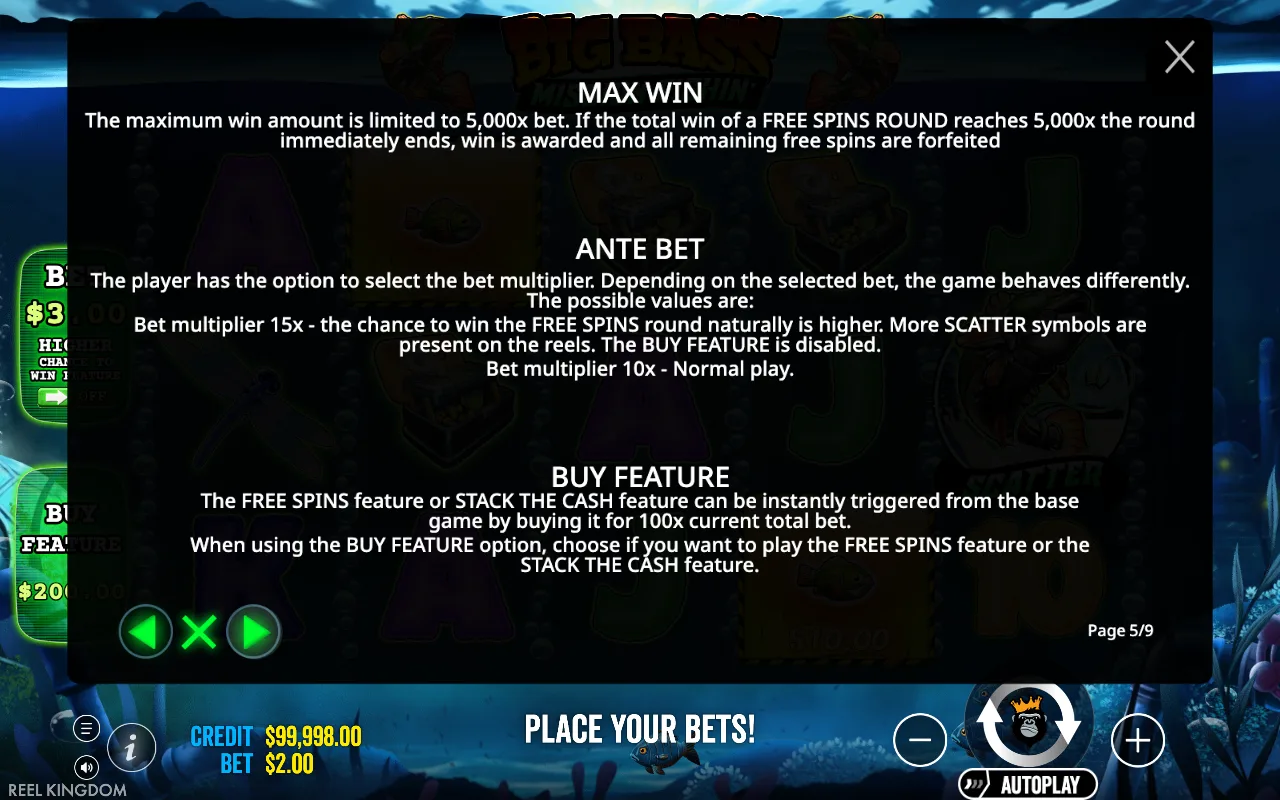 Max win — Big Bass Mission Fishin