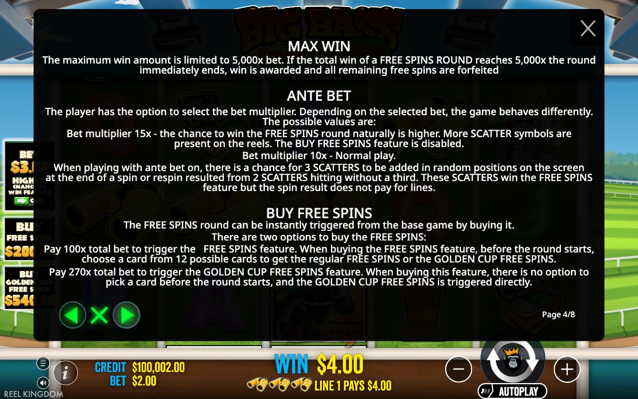Max win — Big Bass Return to the Races