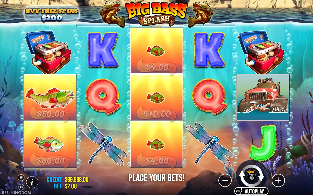 The base game — Big Bass Splash