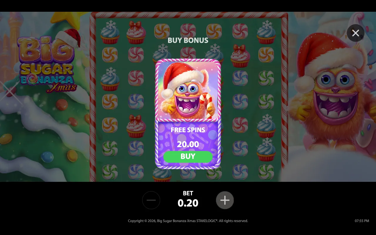 Buying the feature — Big Sugar Bonanza Xmas