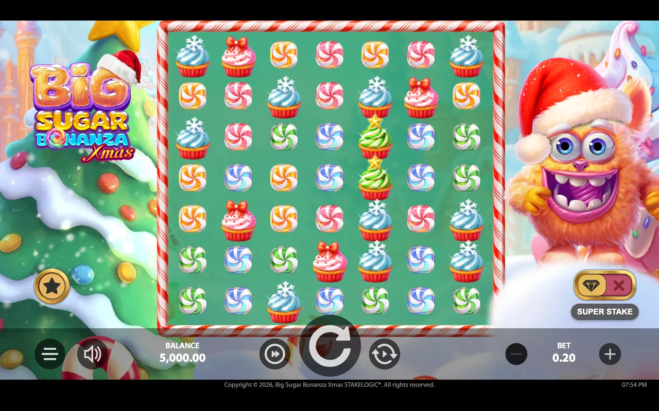 The base game — Big Sugar Bonanza Xmas