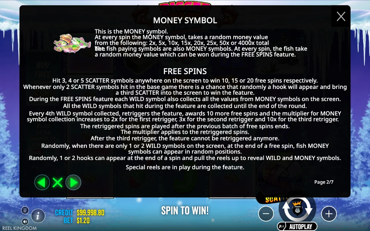 Money symbol — Bigger Bass Blizzard Christmas Catch