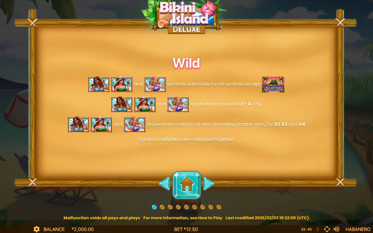 Game rules, page 3 — Bikini Island Deluxe