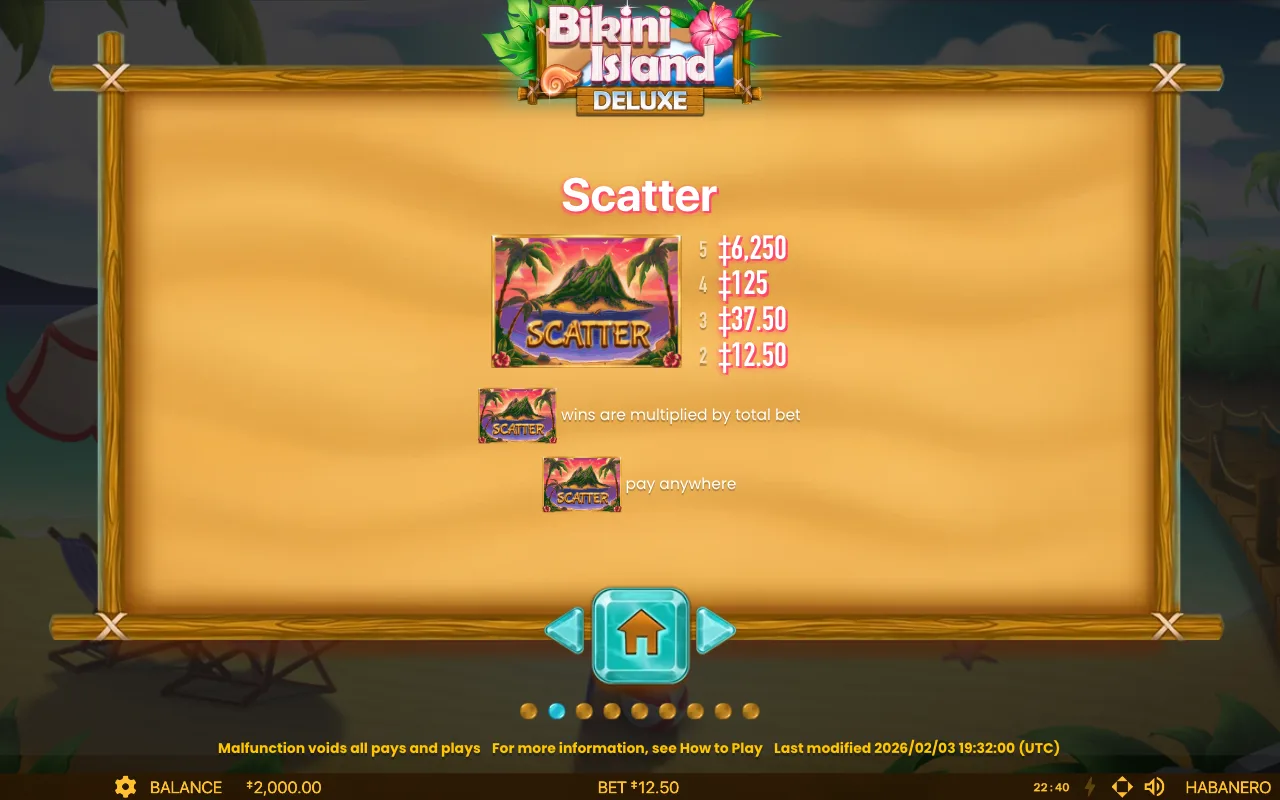 Game rules, page 4 — Bikini Island Deluxe