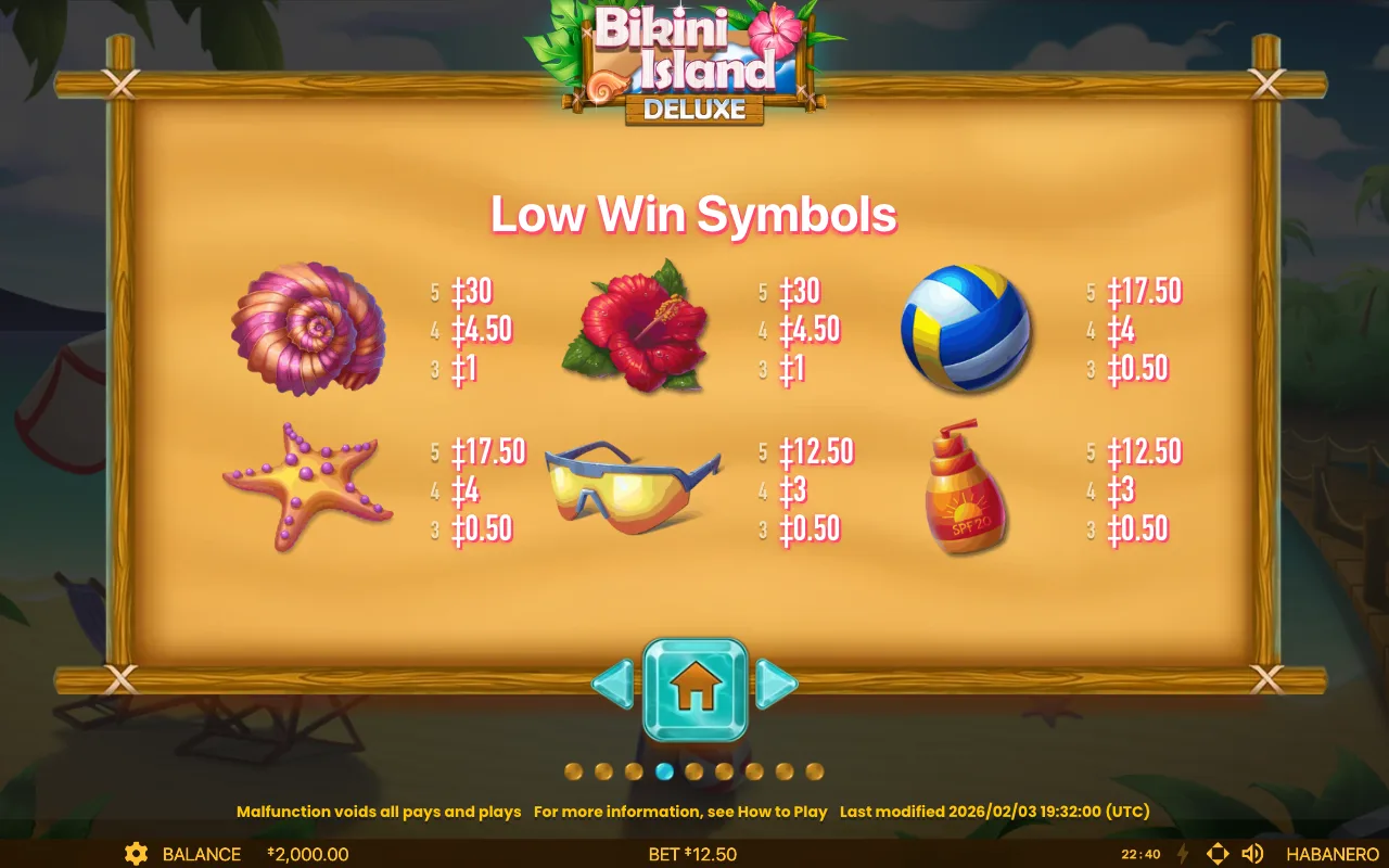 Game rules, page 6 — Bikini Island Deluxe