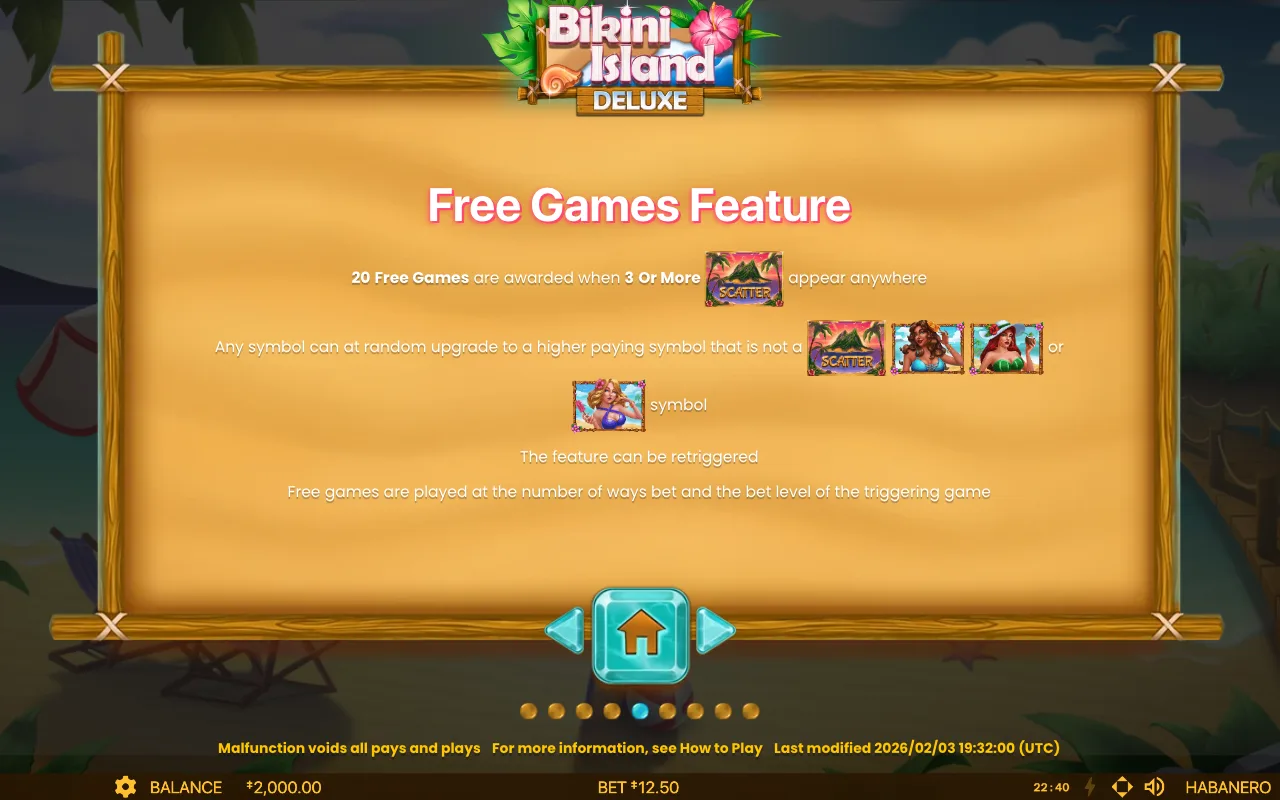 Game rules, page 7 — Bikini Island Deluxe