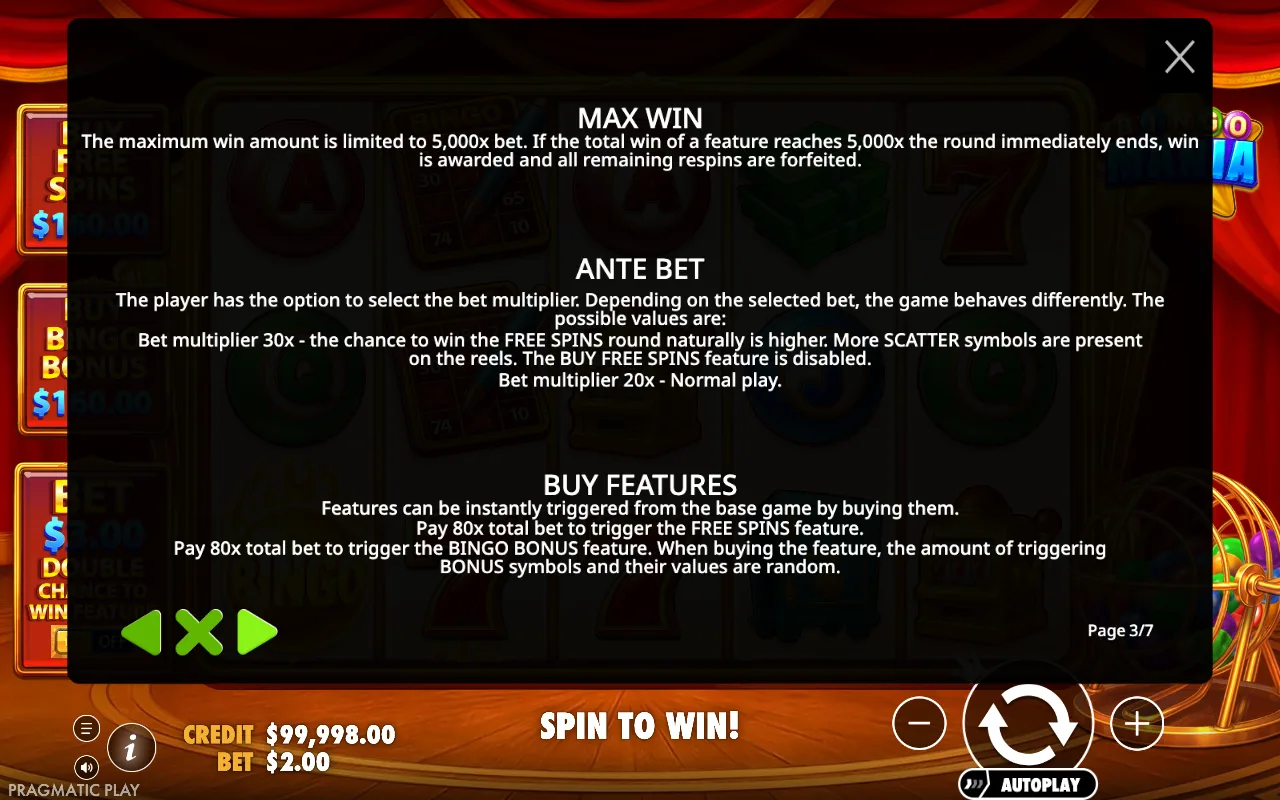 Max win — Bingo Mania
