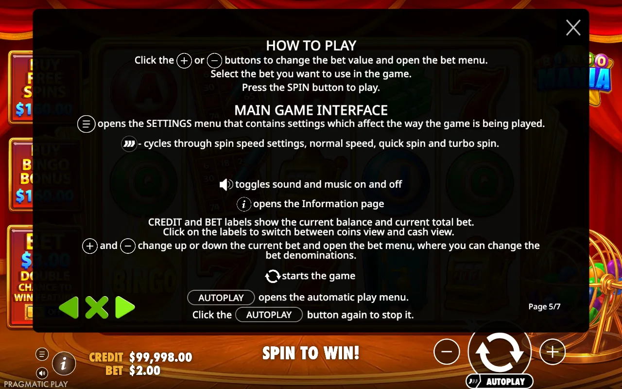 How to play — Bingo Mania