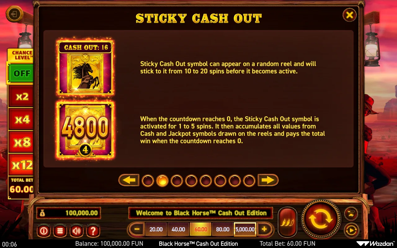Game rules, page 2 — Black Horse Cash Out Edition