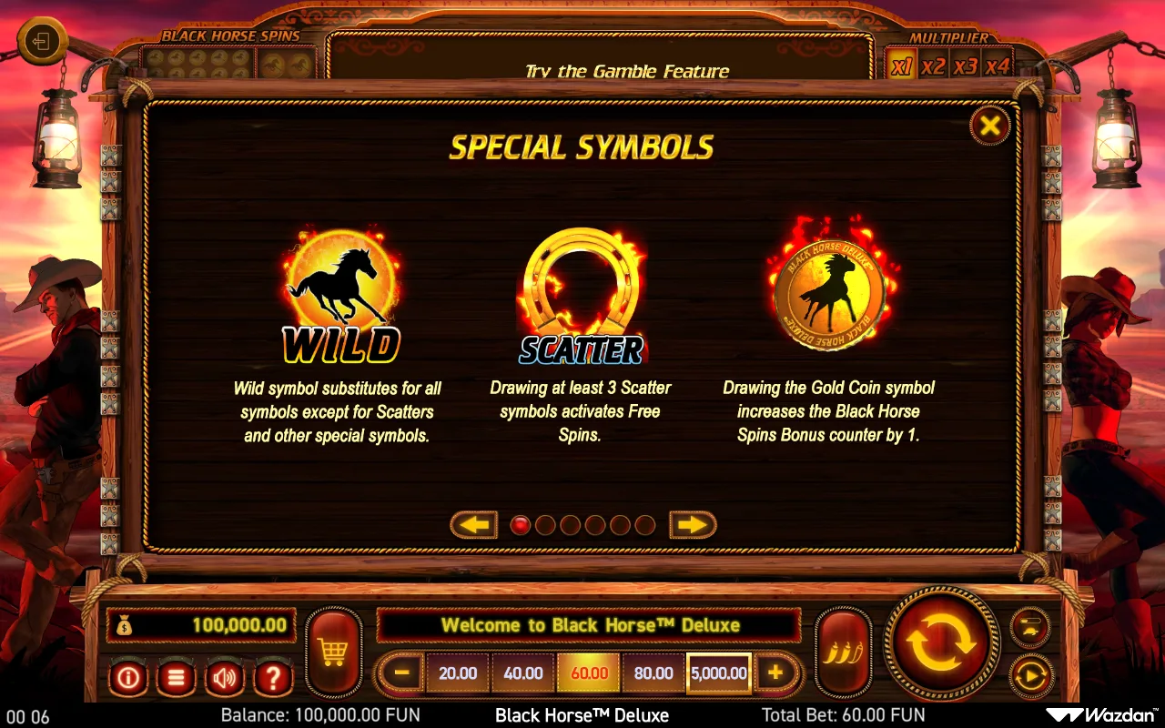 Game rules, page 1 — Black Horse Deluxe