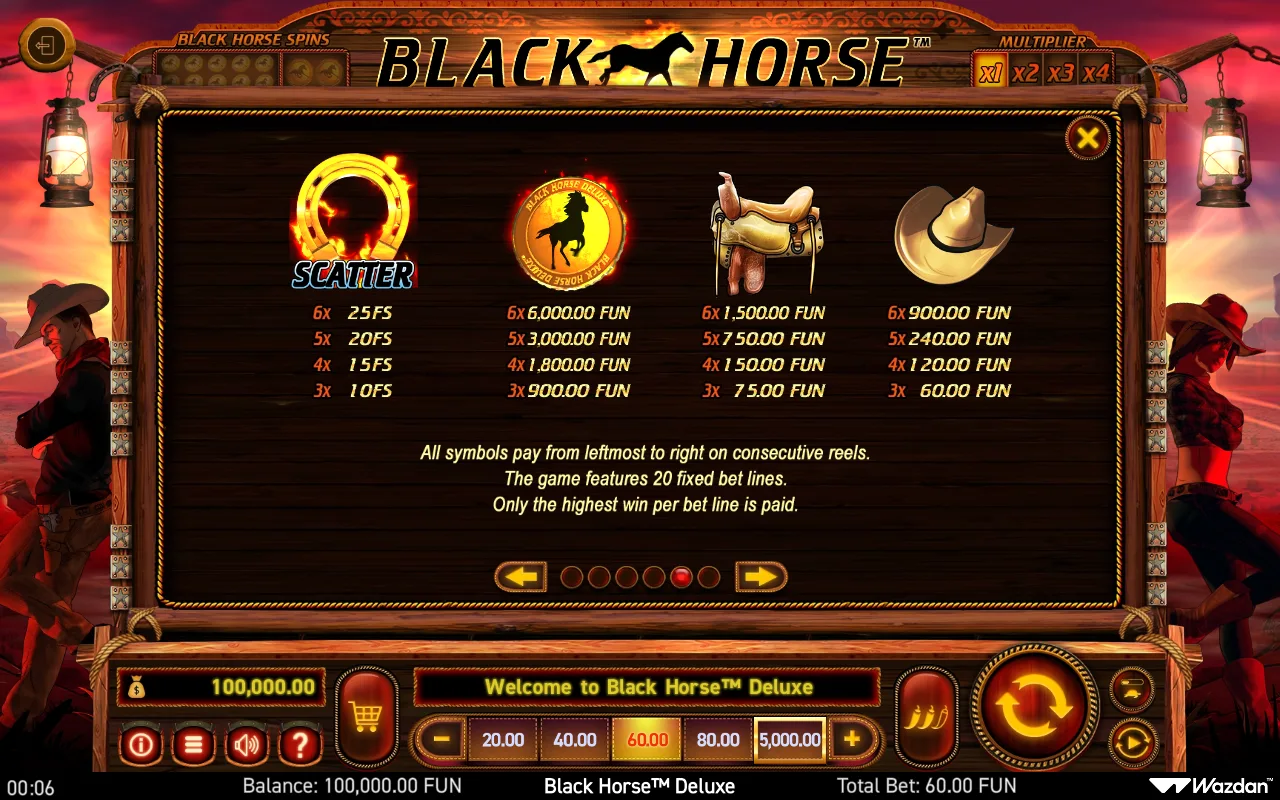 Game rules, page 5 — Black Horse Deluxe