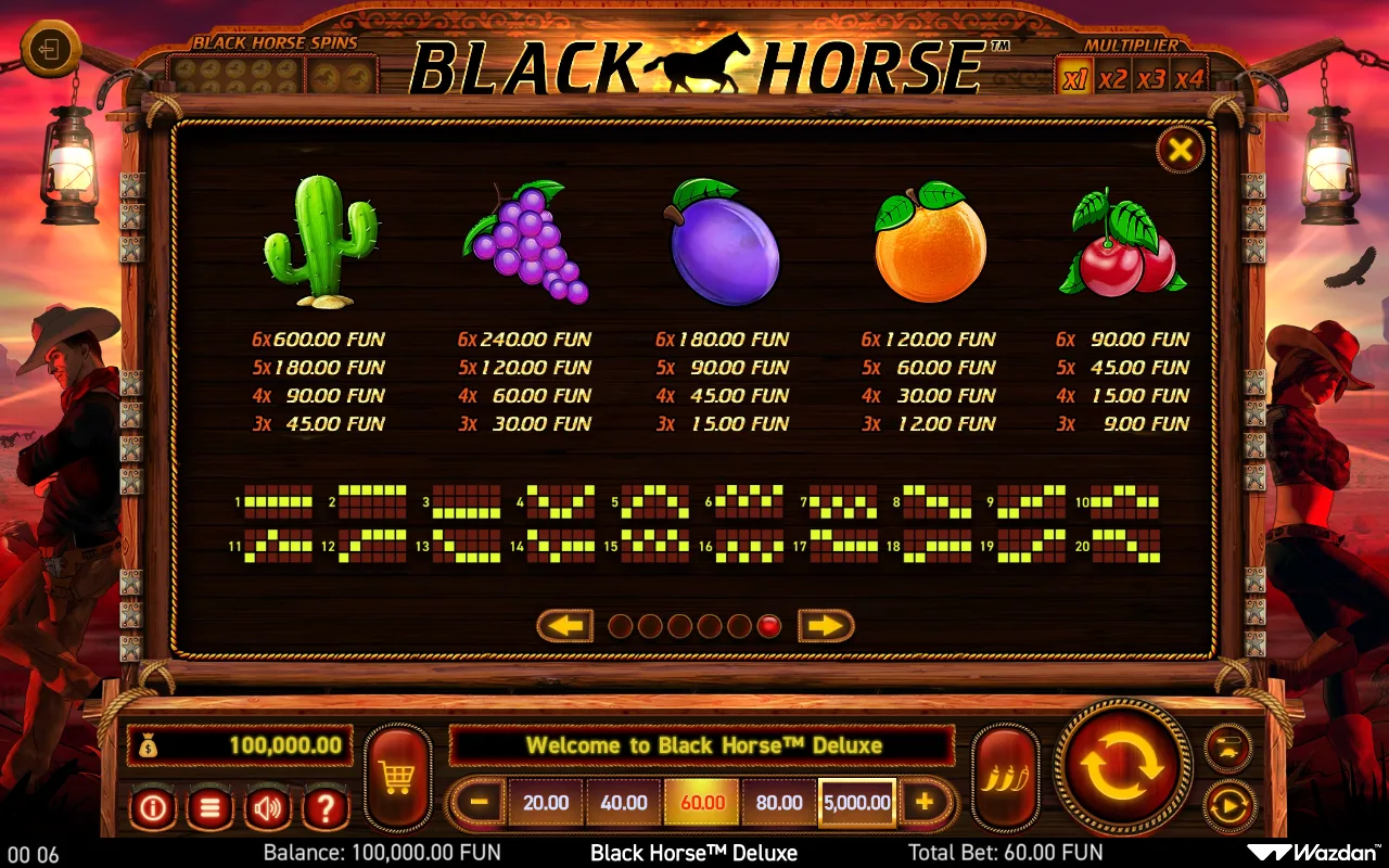 Game rules, page 6 — Black Horse Deluxe