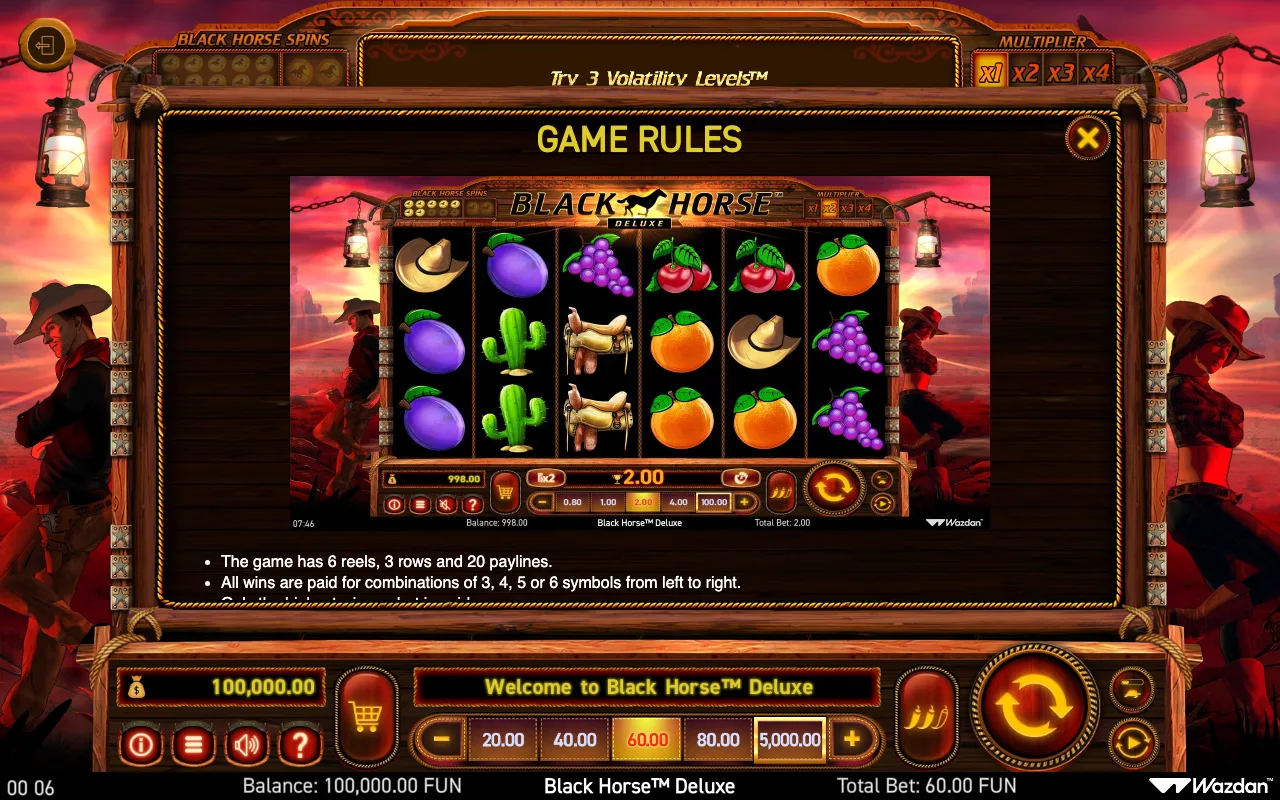 Game rules, page 7 — Black Horse Deluxe