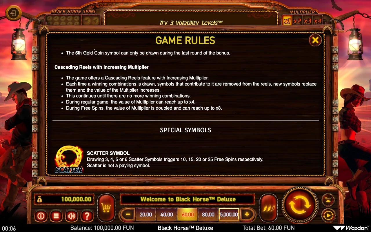 Game rules, page 8 — Black Horse Deluxe