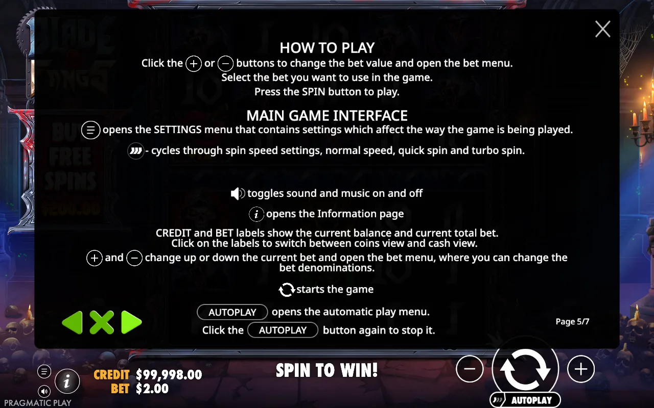 How to play — Blade & Fangs